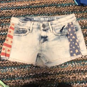 Jean shorts. Lightly worn.